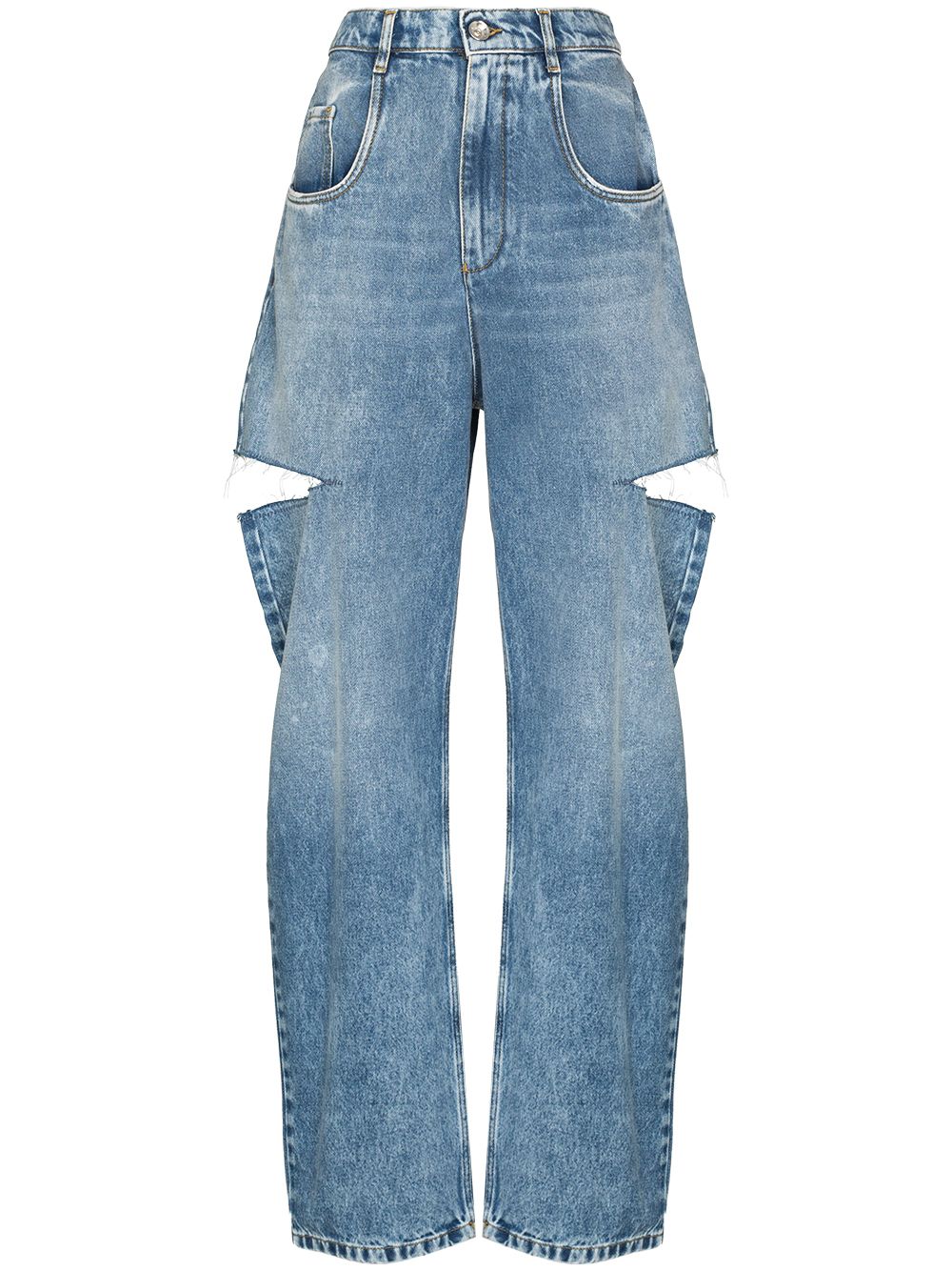 S51LA0051S30513470 컷 아웃 데님 진
